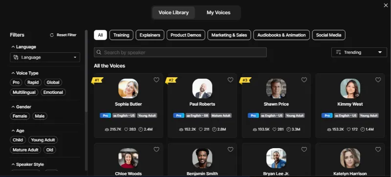How to Use LOVO AI: Sound Library